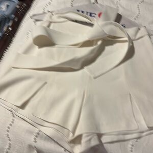 Off white dressy shorts
